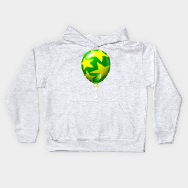 Green Balloon Sprite Kids Hoodie by SpriteGuy95